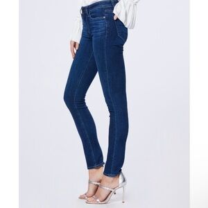 PAIGE Skyline Skinny Jeans Stretch Pockets Denim Zip Blue Size 24